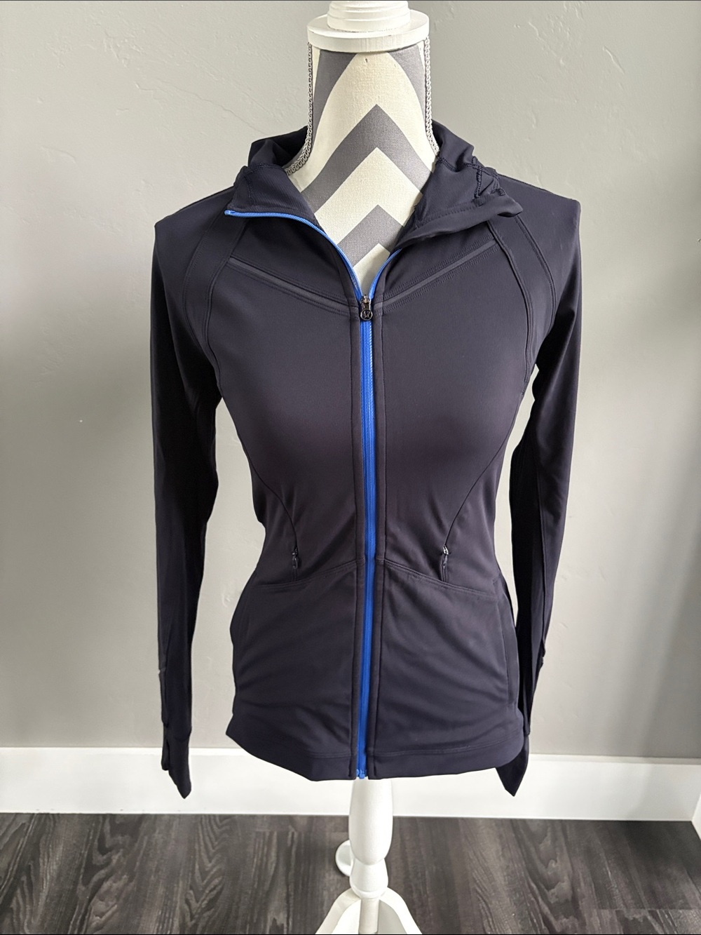 Lululemon Women's Blue Hooded Zip Jacket